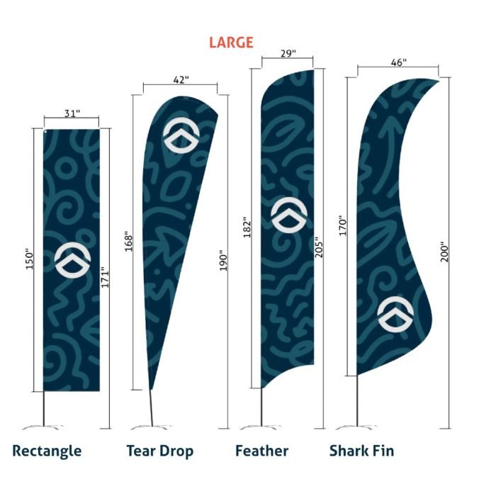 Custom Printed Advertising Banner Flags – Outdoor & Event Branding